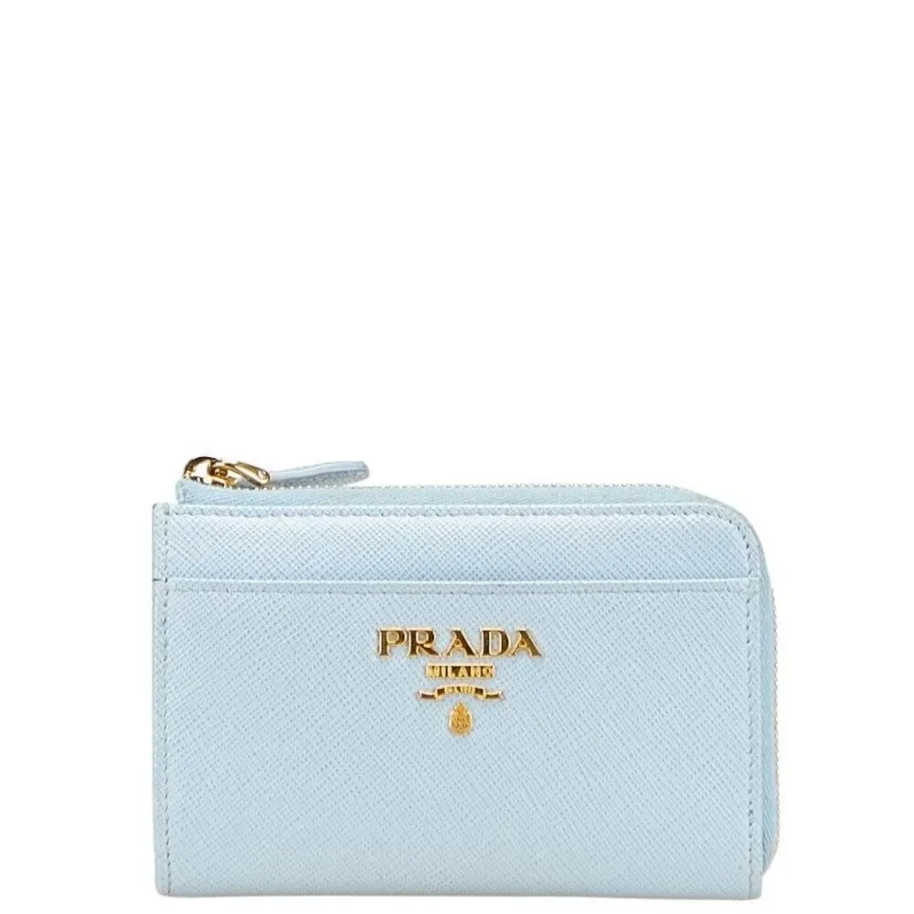 Prada Saffiano Compact Tri-fold Wallet